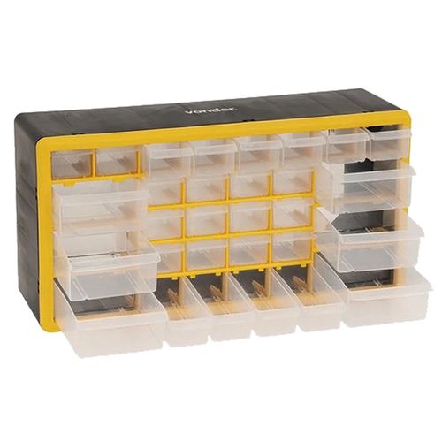 Organizador Plástico Gaveteiro 30 Gavetas Opv 0300 Vonder