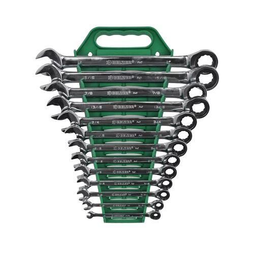 Jogo Chave Combinada com Catraca 1/4" a 1" 13 Peças 9312BJ Belzer