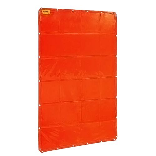 Cortina de Solda de 1.22m X 1.78m Laranja Vonder