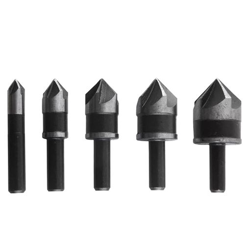 Jogo de Escareadores de Aço Rápido 1/4" a 3/4" com 5 Peças Vonder