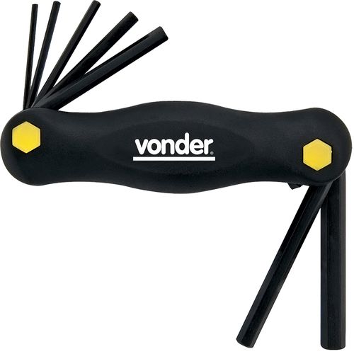 Jogo de Chave Allen 2.0 a 8.0mm Com 7 Peças Vonder