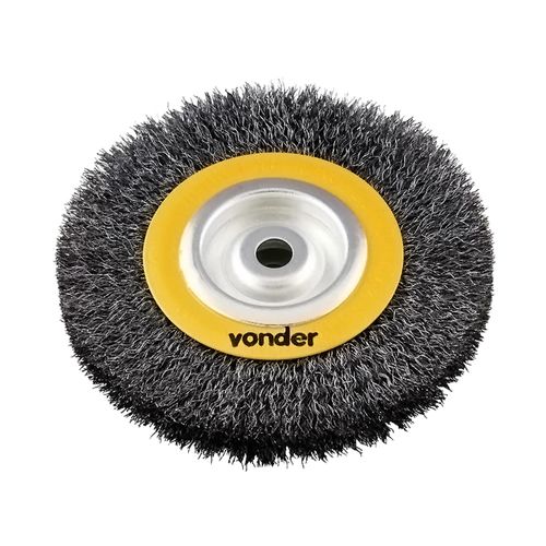 Escova Circular Ondulada de Aço Carbono de 150mm 6 X 3/4 X 5/8 Vonder