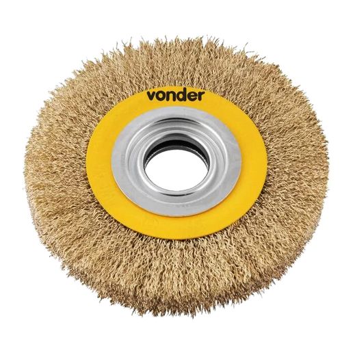 Escova Circular Ondulada de Aço Carbono de 150mm 6 X 3/4" com Bucha Vonder