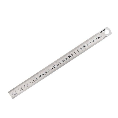 Escala de Aço Inox de 300mm / 12" Vonder