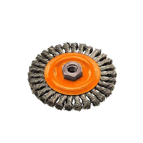 Escova Circular Inox para Aplicações Pesadas 4.1/2" x 3/8" Walter