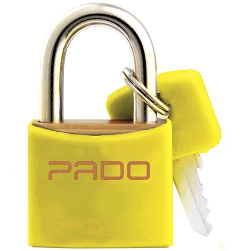 Cadeado Cores Amarelo 25mm Pado