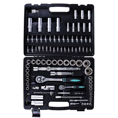 Jogo de Soquete Estriado 4 a 32mm C/ 94 Peças 1358099 Stels MTX