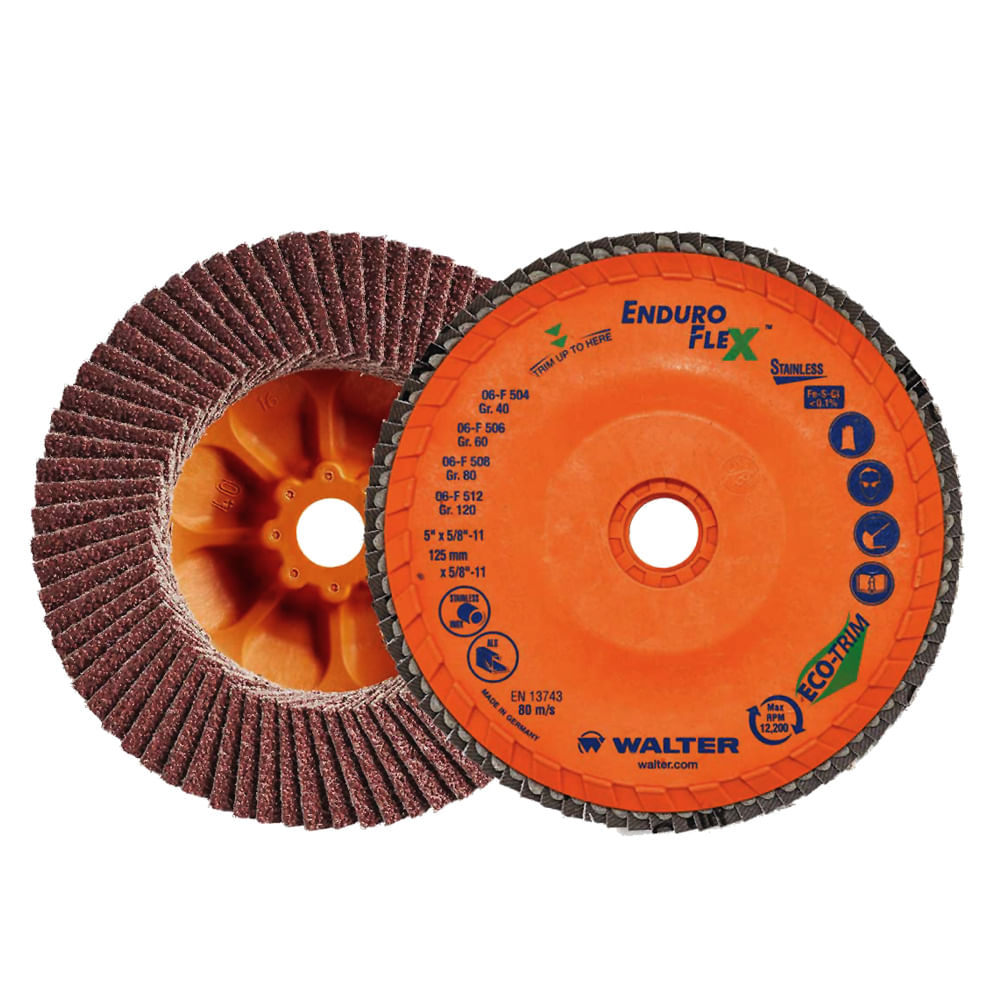 Disco Flap Enduro-Flex para Alumínio 180mm G60 Walter