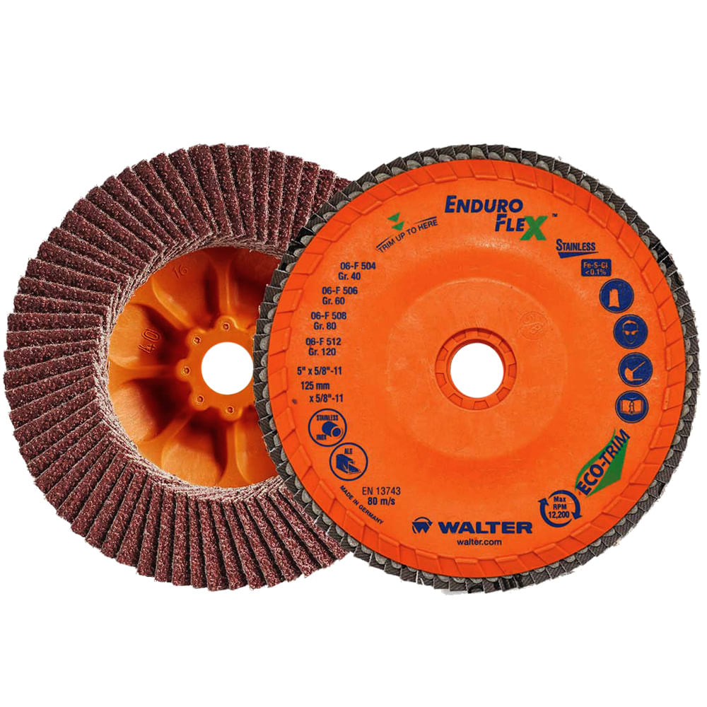 Disco Flap Enduro-Flex para Alumínio 180mm G80 Walter