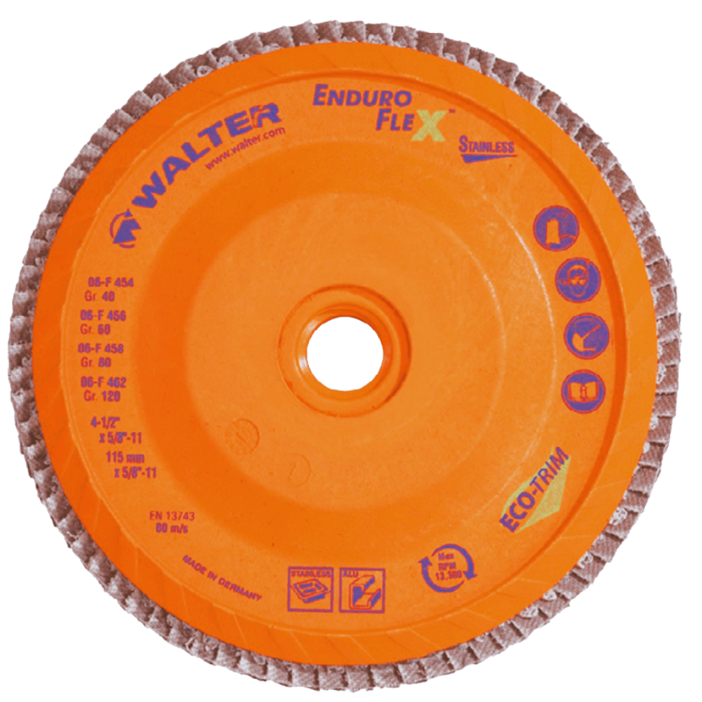 Disco Flap Enduro-Flex para Alumínio 115mm x M14 G80 Walter