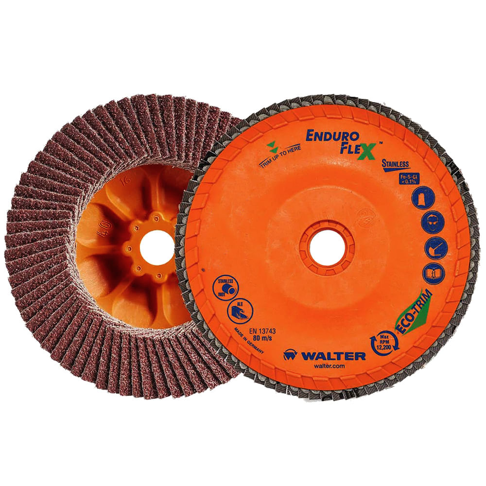 Disco Flap Enduro-Flex para Alumínio 180mm G40 Walter