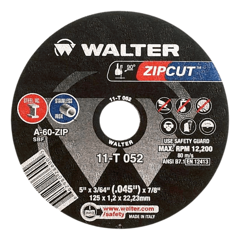 Disco de Corte Zip Cut 9 x 5/64 x 7/8 Walter - Luitex Máquinas e  Ferramentas