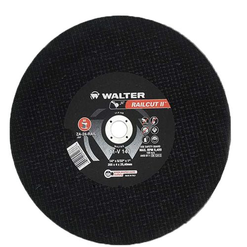 Disco de Corte RailCut II 14" x 5/32" x 1" Walter