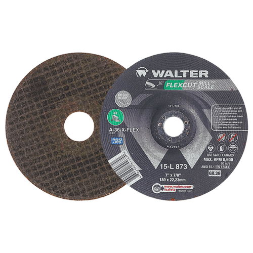 Disco Flexível Flexcut Mill Scale 7" x 7/8" G36 Walter