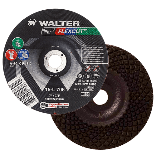 Disco Flexível Flexcut 7" x 7/8" G60 Walter