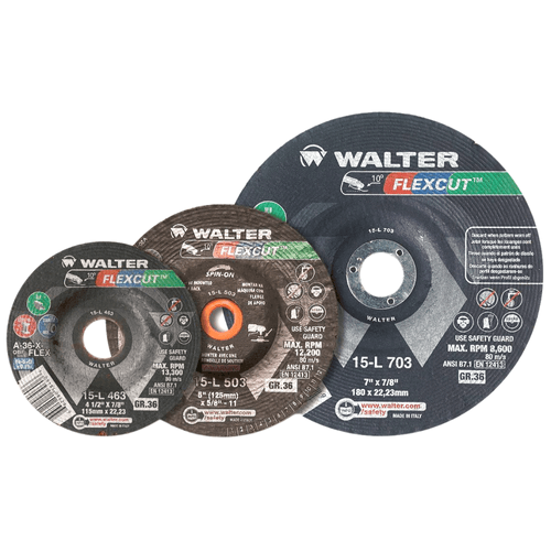 Disco Flexível Flexcut Spin-on 4.1/2" x 1/2" G60 Walter