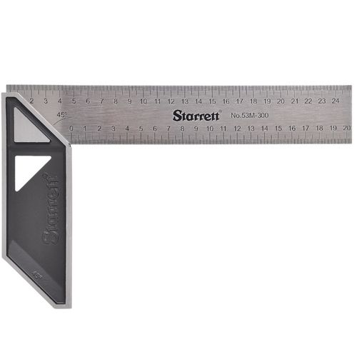 Esquadro Para Carpinteiro 12 Pol. C/ Cabo de Alumínio K53M-300-S Starrett