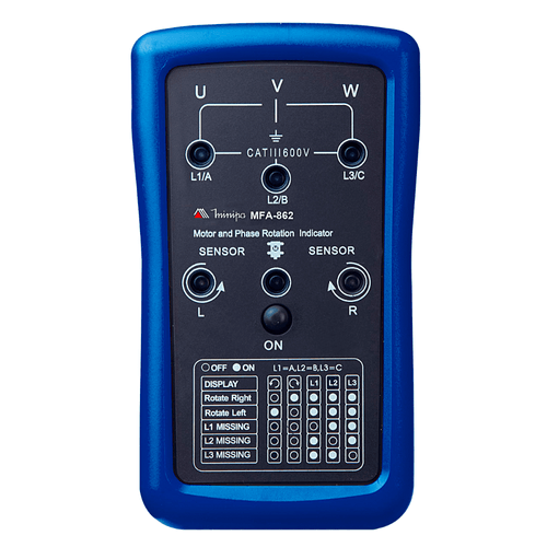 Fasímetro/Sequenciamento CAT III 600V MFA-862 Minipa