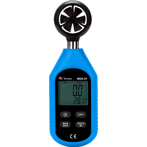 Anemômetro Digital Mini Ambiental 0.3-30m/s MDA-01 Minipa