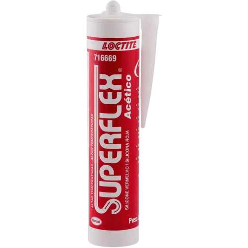 Silicone Vedante Acético Vermelho Superflex 300g 596 Loctite