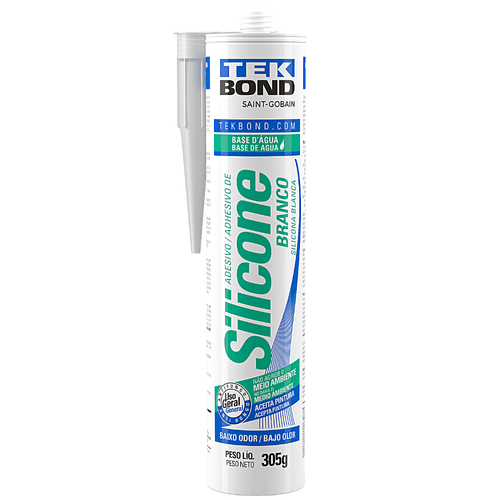 Adesivo de Silicone a Base D' Água Branco 305g Tekbond