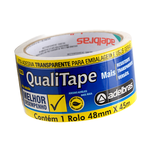 Fita para Empacotamento Transparente 48mm x 45m 0811000019 Adelbras