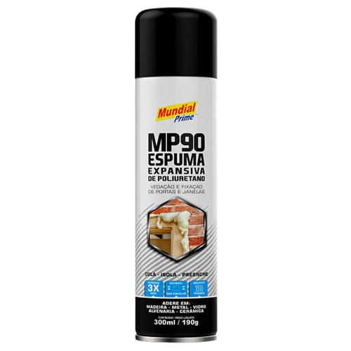 Espuma Expansiva de Poliuretano 500ml AE05000006 Mundial Prime