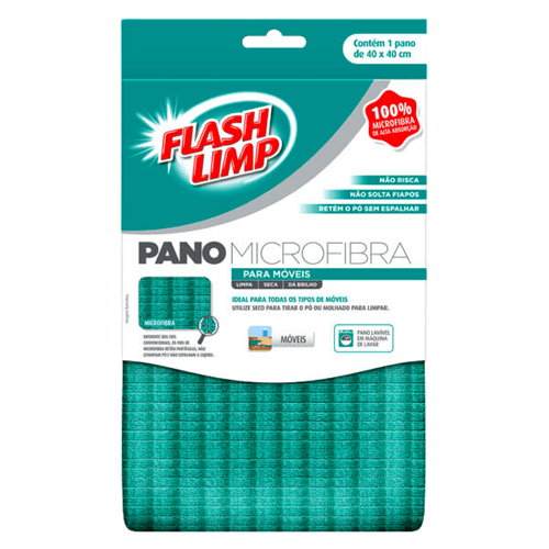 Pano Microfibra Multiuso para Moveis FLP6728 Flash Limp
