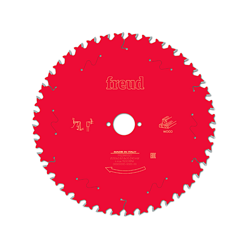 Disco de Serra Circular Widia 250mm 40 Dentes DTF30 Freud FR23W002T Bosch