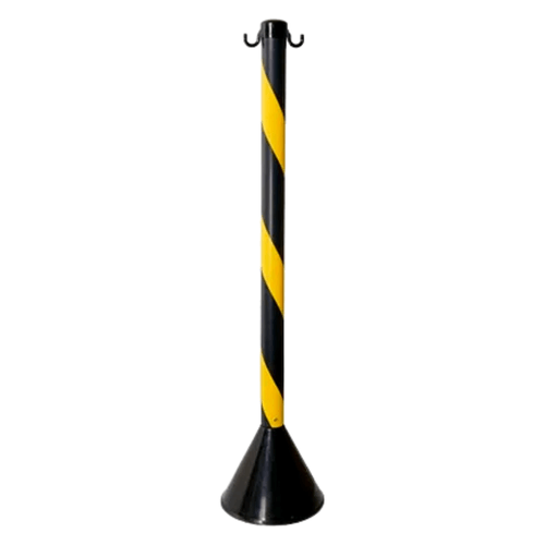 Pedestal Plástico Preto/ Amarelo 90cm Plastcor