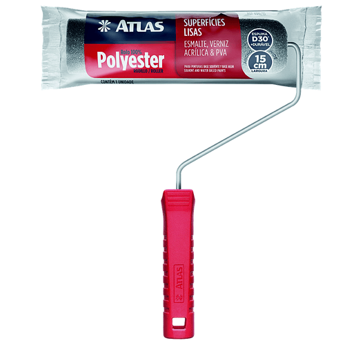 Rolo de Espuma Para Pintura 15cm Com Garfo 406/15 Atlas