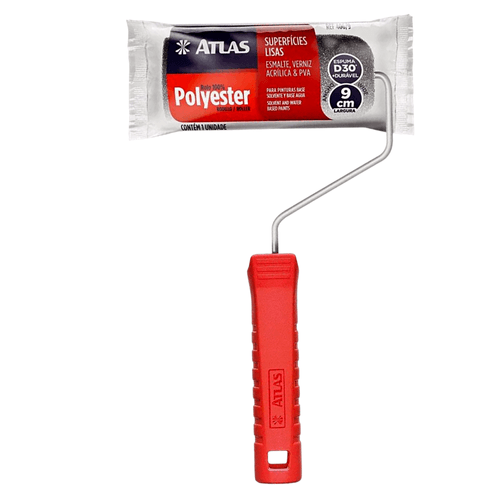 Rolo de Espuma Para Pintura Com Garfo 9cm 406/9 Atlas