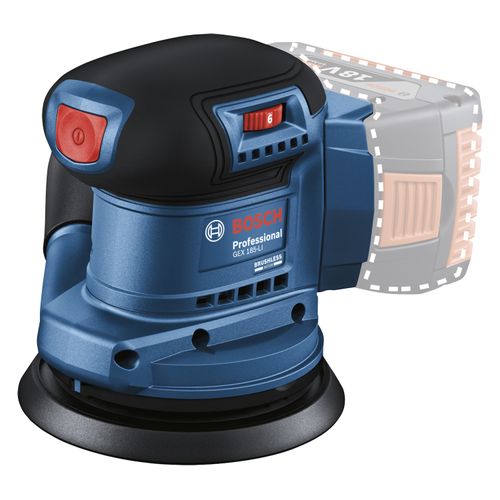 Lixadeira roto orbital à bateria 18V SB Brushless GEX 185-LI Bosch