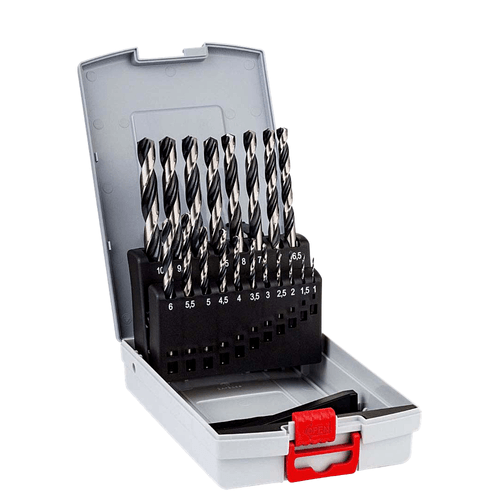 Jogo de Brocas Para Metal HSS-Point 1 à 10mm 19 Peças Bosch