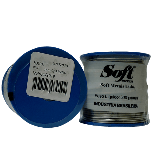 Solda Carretel Azul 60 x 40 1mm 500g SR60.Q10 Soft