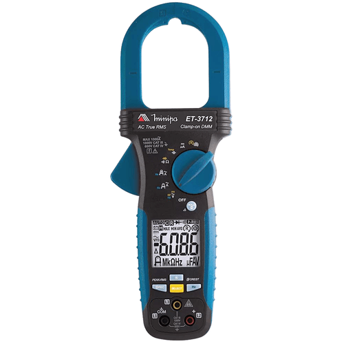 Alicate Amperímetro Digital com True RMS CAT IV 600V ET-3712 Minipa