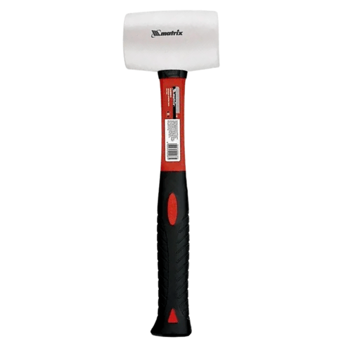 Martelo de Borracha 450g 60mm C/ Cabo de Fibra Branco 111969 MTX