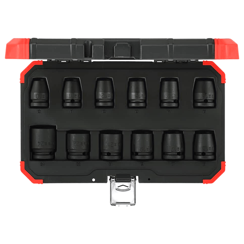 Jogo Soquete Impacto Sextavado 1/2 Pol. 12 Peças 10-24mm R63003012 Gedore