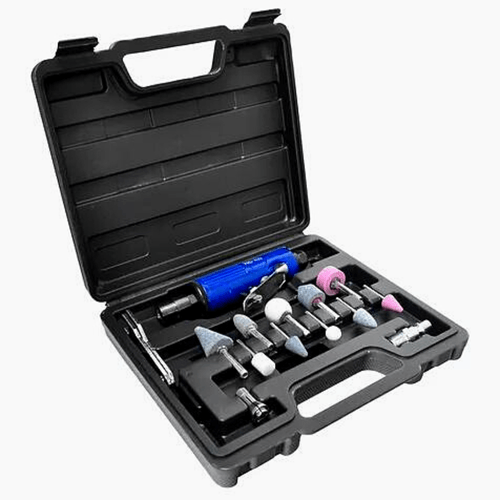 Mini Retífica Pneumática Reta 1/4" 0.3 Hp Com Kit PDR