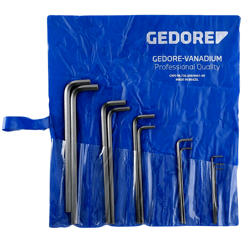 ogo Chave Allen Longa 1.5 a 10mm 11 Peças 42L-11M Gedore