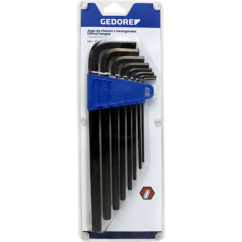 Jogo Chave Allen Longa 2 a 10mm 8 Peças 42L-88M Gedore