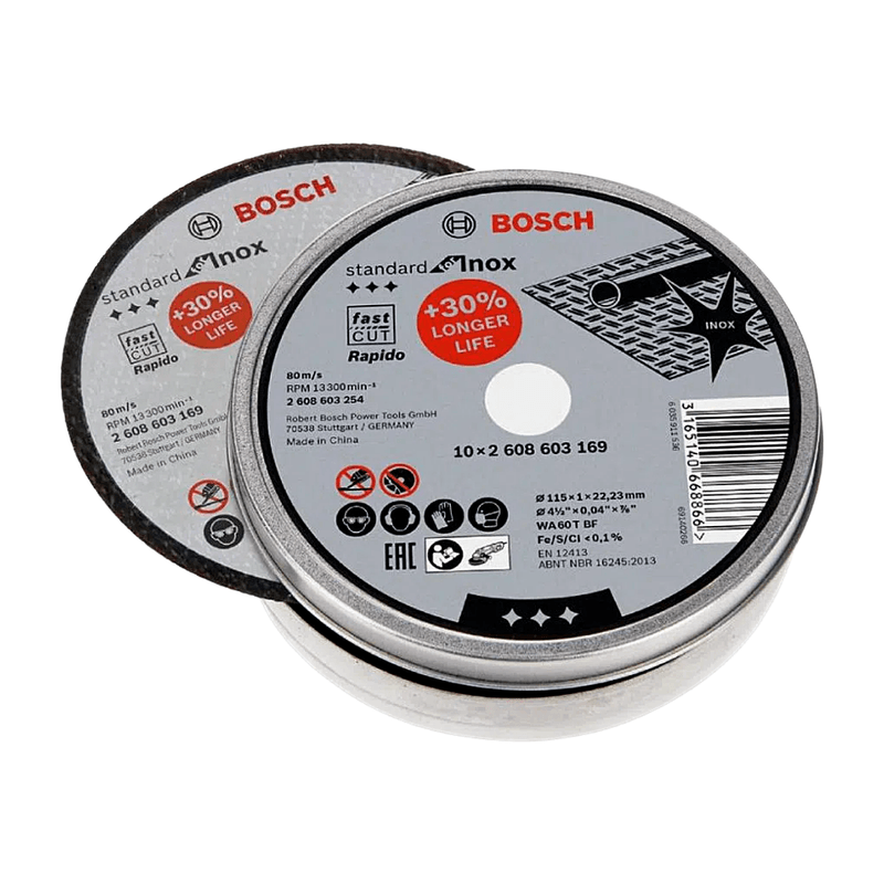 Disco de Corte em Aço e Inox 4.1/2" x 3/64" x 7/8" Metal Box Bosch