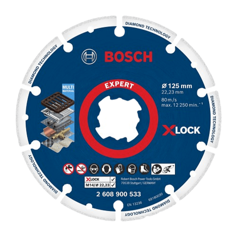 Disco Diamantado Para Metal 125 x 22.23mm X-LOCK Bosch