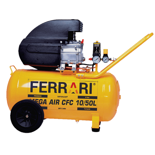 Compressor De Ar 10/50L 2Hp 220V Mega Air Ferrari
