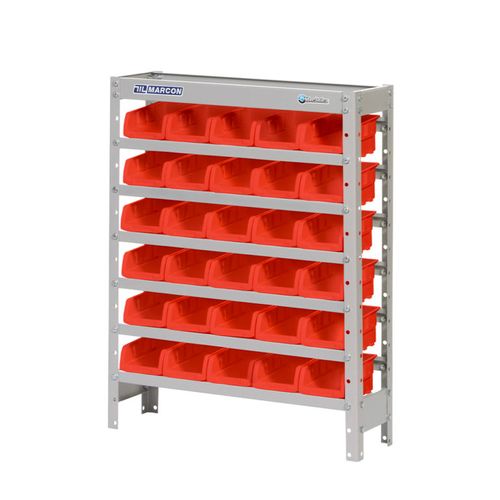 Estante Com 30 Caixas N°3 Vermelha EF30/3V Marcon
