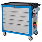 Carro Para Mecânico Fechado Azul Com Gaveta CR-16 X-BL Marcon