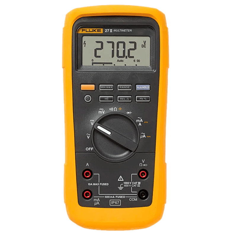 Multímetro Digital Industrial Para Ambientes Extremos IP 67 Fluke-27II