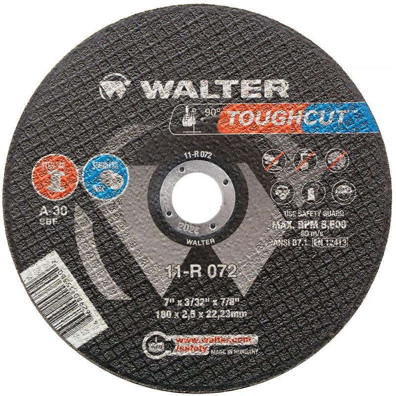 Disco de Corte Toughcut 7" x 3/32" x 7/8" Walter