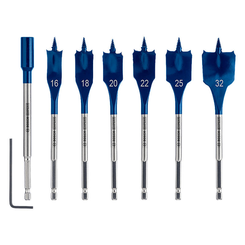 Jogo de Brocas Madeira Self Cut Speed 16-32mm Com 7 Peças Bosch