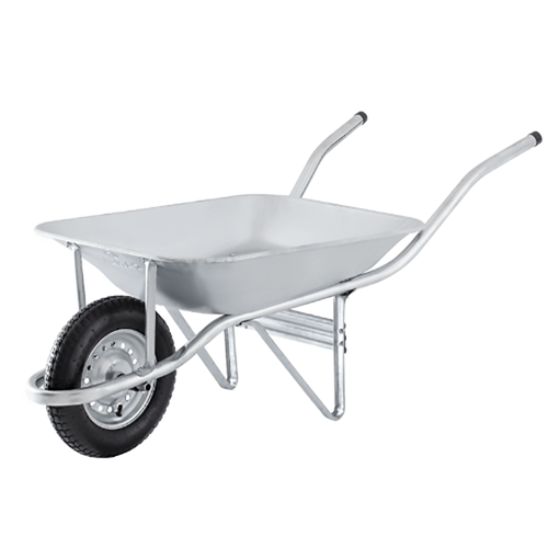 Carrinho de Mão Cor Galvanizado Aterro 55 Litros com Pneu e Câmara CPG1 Canal